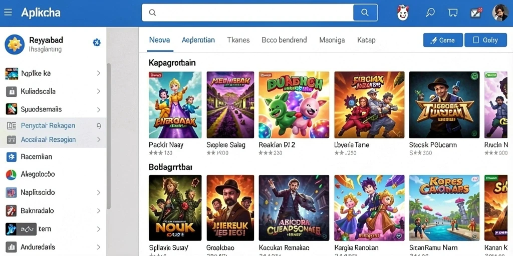 Tampilan utama permainan 8055 yang menarik.