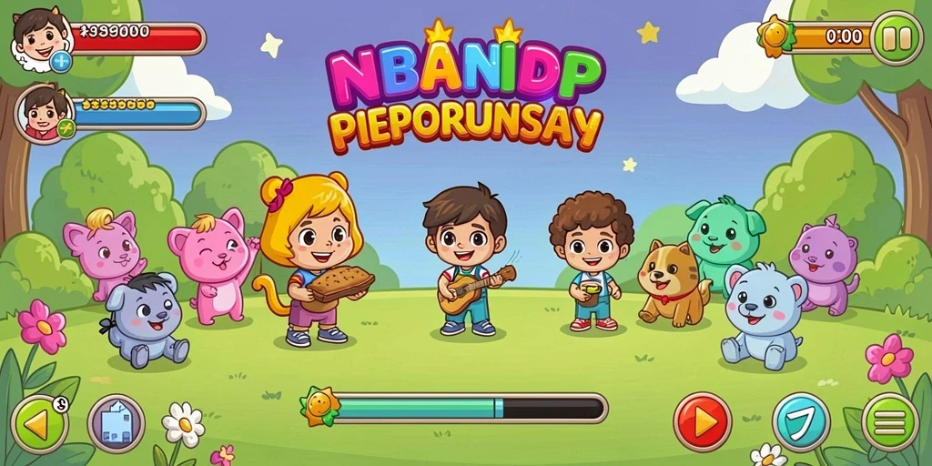 Tampilan utama permainan yang memukau dan intuitif.