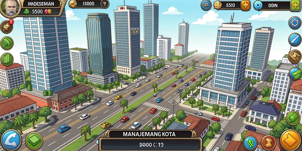 Tampilan awal permainan yang menarik.