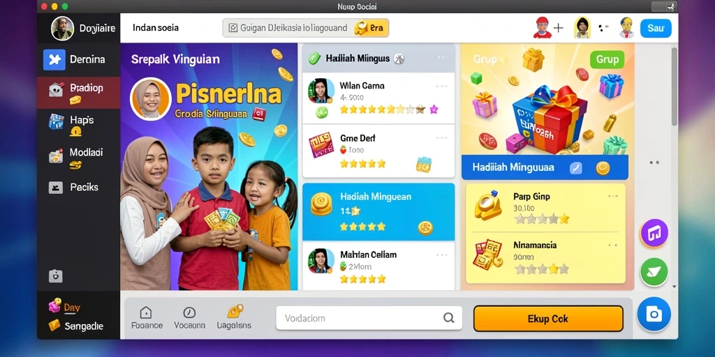 Tangkapan layar menunjukkan papan level yang menantang.