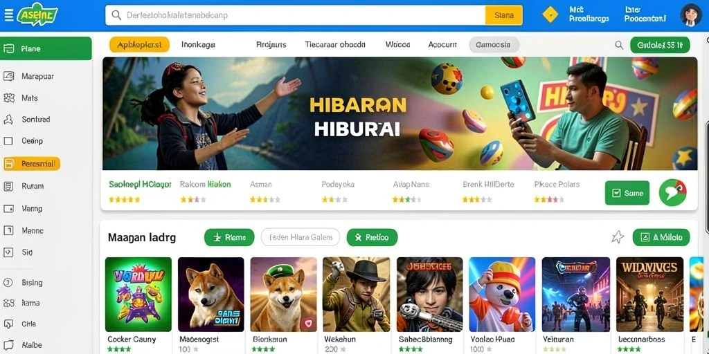 Tampilan awal aplikasi VEGAS338 yang modern dan menarik.